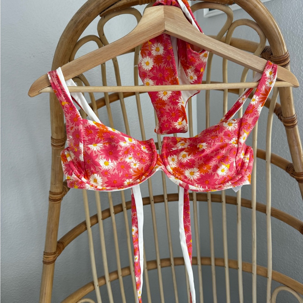 L*Space floral bikini set size medium